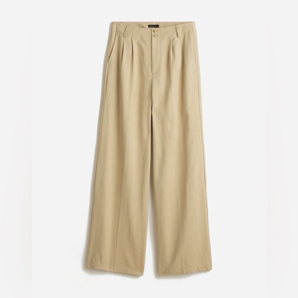 Madewell Wide Leg Pants in Tan - Picture 6 of 10